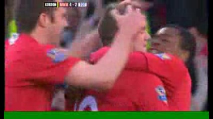 25.04.2009. Манчестър Юнайтед 5 - 2 Тотнъм гол на Руни