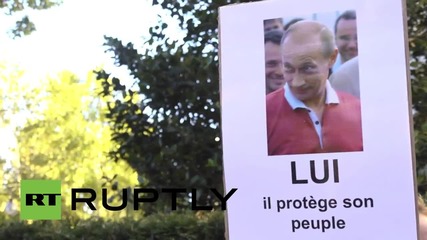 France: "Thank you, Putin!" Solidarity protest praises intervention in Syria