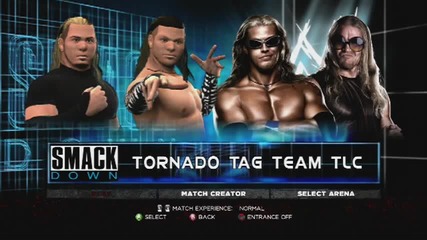 W W E '13 - Hardy Boyz Vs Edge & Christian - T L C Match