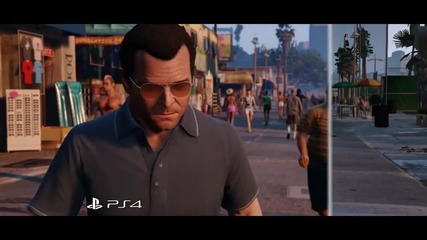 Grand Theft Auto V - Ps3 vs Ps4 Comparison Video