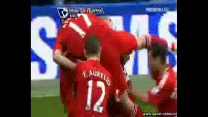 Chelsea 0 - 1 Liverpool, Xabi Alonso Goal
