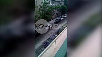 Градушка този следобед в Сандански