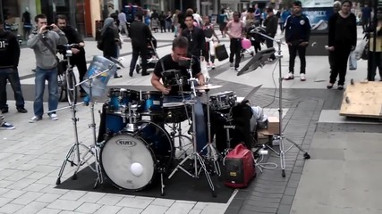 Oded Kafri- Incredible Street Drummer in Birmingham, England
