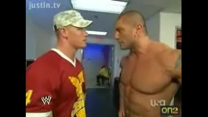Wwe - Cena, Batista And CT - Backstage