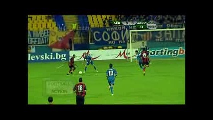 Football bg action добро изпълнение на Дерек Асамоа срещу Левски 