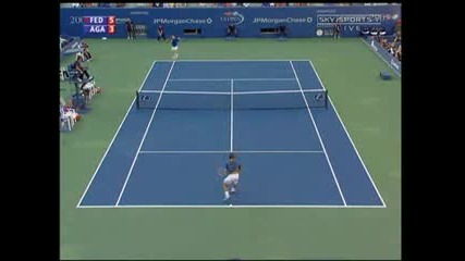 Federer - Agassi Us Open 2005