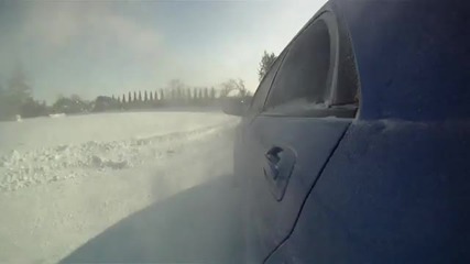 Subaru Sti Snow drift trip (360p) 