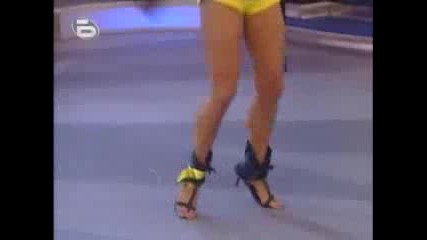 Bulgarian girl dancing on Stavros Livykos 