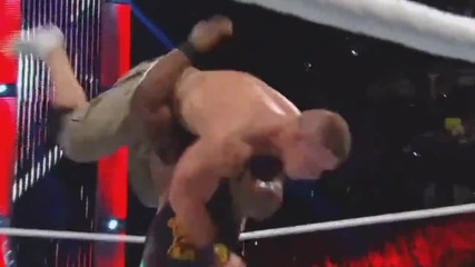 Big E Langston attacks John Cena - Raw 01_21_13 [hd]