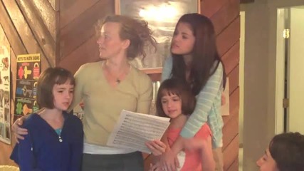 Selena Gomez & Joey King Singing on Set 