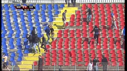 ВИДЕО: Феновете на Левски и Марек влязоха в саморазправа