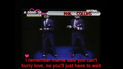 Phil Collins - You can't hurry love - Official video with lyrics ( Hq )