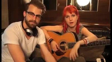 A quick message to the fans from Paramore