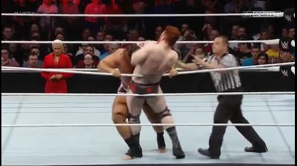 Alexander Rusev vs Sheamus (united states championship) - Wwe Raw 10.11.2014