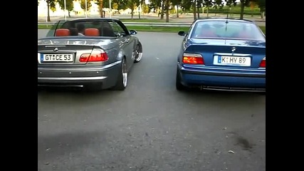 E46 m3 and E36 m3 soundcheck