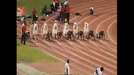 Световният рекорд на Usein Bolt [ 100 m. ]
