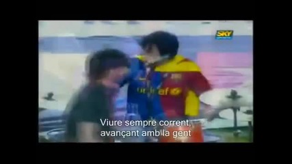 Obrint Pas _la Flama_ (al Camp Nou)