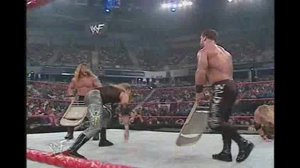 Judgment Day 2001 Chris Jericho & Chris Benoit vs Edge & Christian [ 1 contenders for tag team cham.