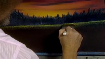 S13 Радостта на живописта с Bob Ross E04 - вечерен залез ღобучение в рисуване, живописღ