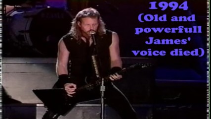 Metallica-for whom the bell tolls James voice Change1984-2011