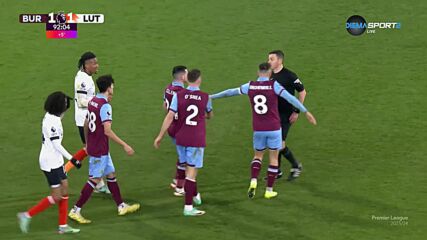Luton Town with a Goal vs. Burnley FC