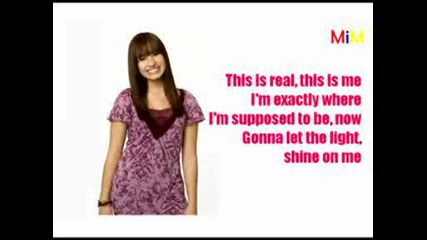 Demi Lovato - This Is Me Instrumental Karaoke Lyrics Tekst