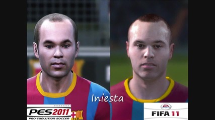 Pes 2011 vs Fifa 11 Igraci