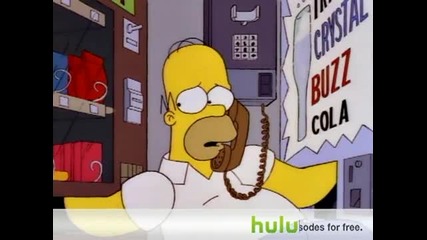 The Simpsons - Хоумар сe заклeщва в машина за напитки 