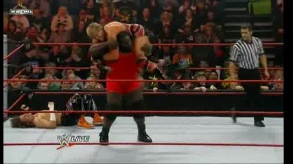 M V P vs Swagger vs Carlito vs Mark Henry [ 1 contenders match ] | Raw 4/1/10 |
