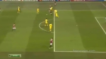 Milan vs. Arsenal 3 - 0 Robinho 2 goal Champions league [15:02:2011] Краен резултат 4:0