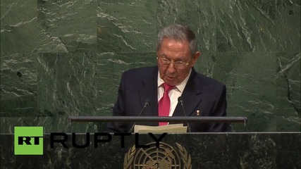 UN: Raul Castro slams US' continued 'economic, commercial & financial blockade'
