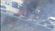 Terror on Interstate 15 as People Abandon Cars, Flee Fire