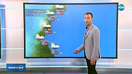 Прогноза за времето (09.07.2018 - обедна емисия)
