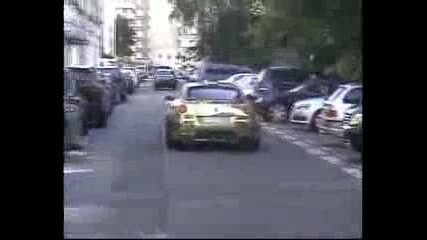 Gold ferrari 599 hamann gold full throttle! 