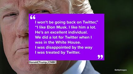Trump might be coming back to Twitter