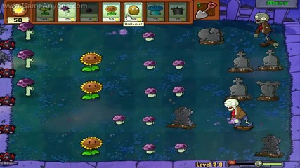 Plants vs Zombies level 2-8