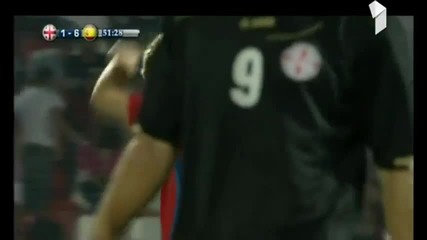 Amazing back heel 30-yard own goal!! Inigo Martinez (spain U21) v Georgia