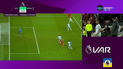 Ливърпул - Уест Хем Юнайтед 1:0 /първо полувреме/