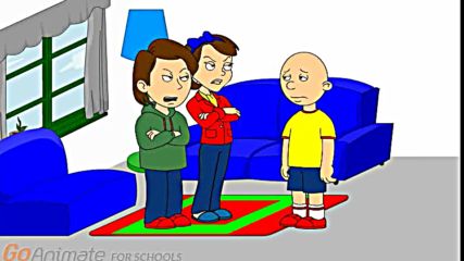 Caillou starts a fight in class and gets grounded