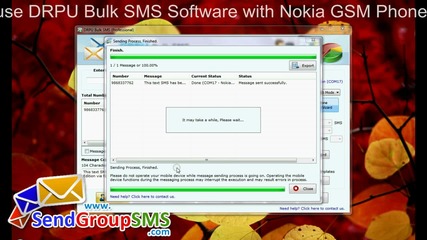 Изпрати на служебни съобщения, използвайки Drpu насипни Sms Software
