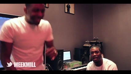 Meek Mill & Los Freestyling In The Studio! (високо качество 720p)