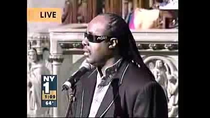 Stevie Wonder At Luther Vandrossfuneral