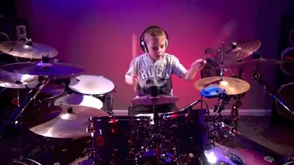 7-годишен барабанист Avery Drummer Molek - Cowboys From Hell - Pantera