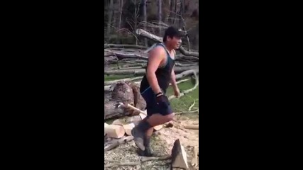 Най - добрия и бърз начин за цепене на дърва