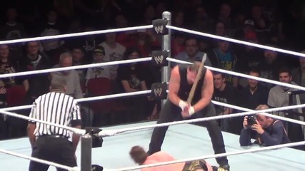 Miz gets a Caning from Ambrose #wweadelaide