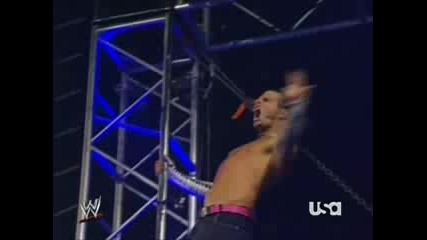 Wwe - Jeff Hardy Прави Бомбата На Лебеда от 20 метра на Randy Orton