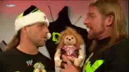 Dx Christmas Segment Dx Shock Sweatshirts T - Shirts And Hbk And Triple H bears