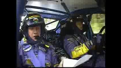 Onboard Petter Solberg Subaru Impreza Wrc Finland Rally 2004 - Ouninpohja stage record - part 1