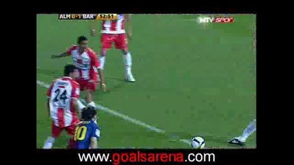 Almeria Vs. Barcelona 0 - 1 Bojan Goal 15.03.2009