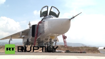 Syria: Russian fighter jets prep before departing to hit terror targets